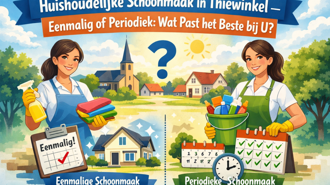 Huishoudelijke Schoonmaak in Thiewinkel — Eenmalig of Periodiek Wat Past het Beste bij U